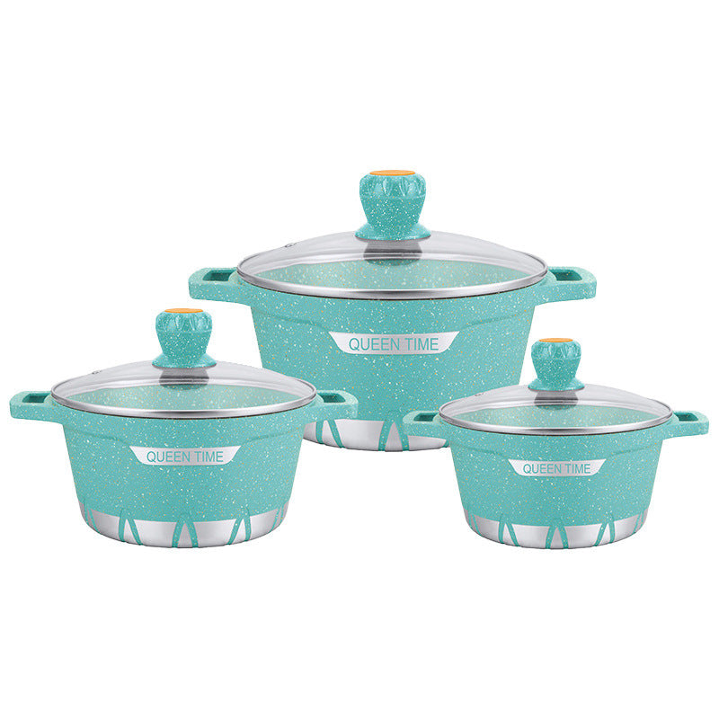 Cooking Pot Set Die-cast Soup Household Wok An Aluminum Non-stick Pan