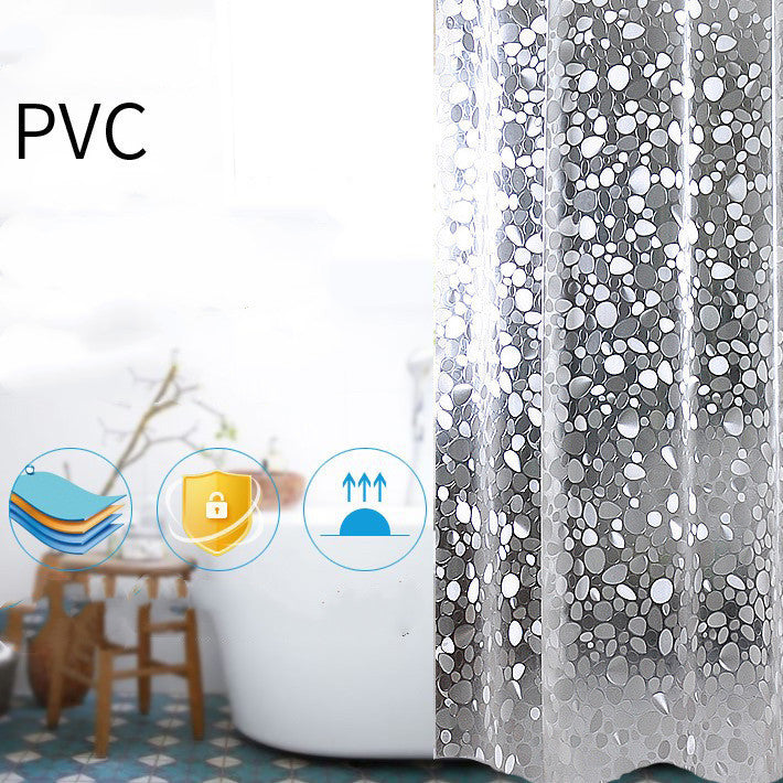 Bathroom Waterproof And Mildew-proof Thickened Shower Curtain 3D Shower Curtain