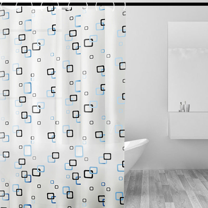 Bathroom Printing Waterproof Partition Shower Curtain