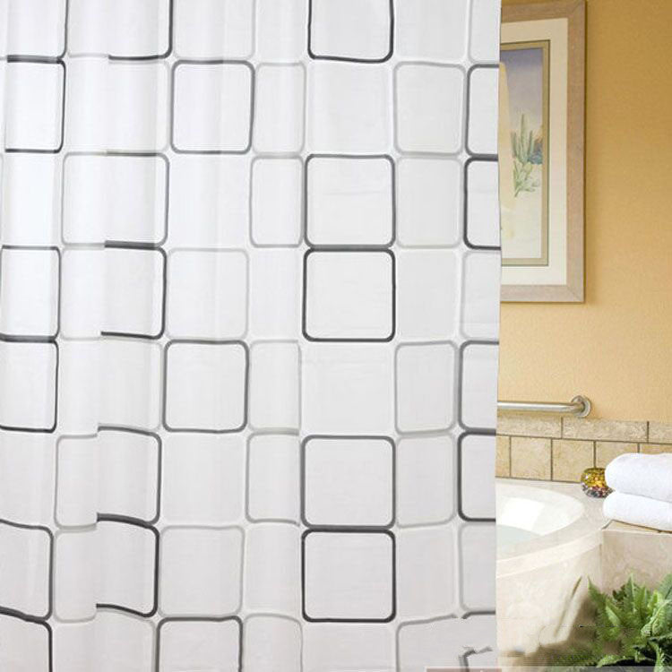 Bathroom Partition Waterproof Printing Shower Curtain