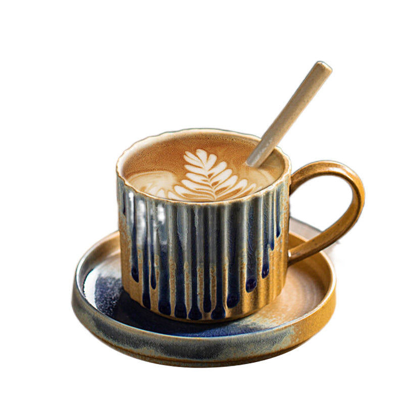 Ceramic Coffee Set Set Retro Kiln Baked
