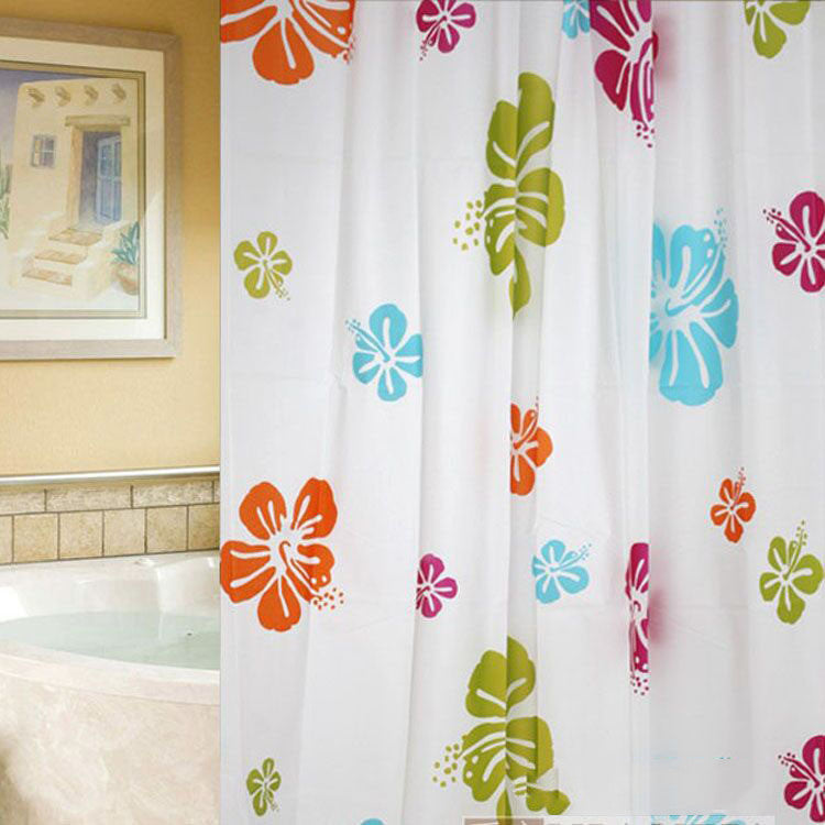 Bathroom Partition Waterproof Printing Shower Curtain